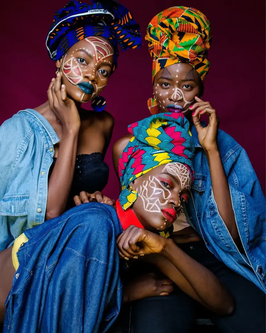 Image showing 3 women in their cultural outfits